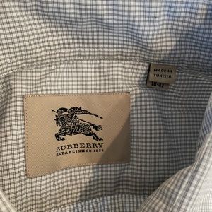 Burberry Performance dress shirt. London grey. 16 neck 41 sleeve. Fits like Med.